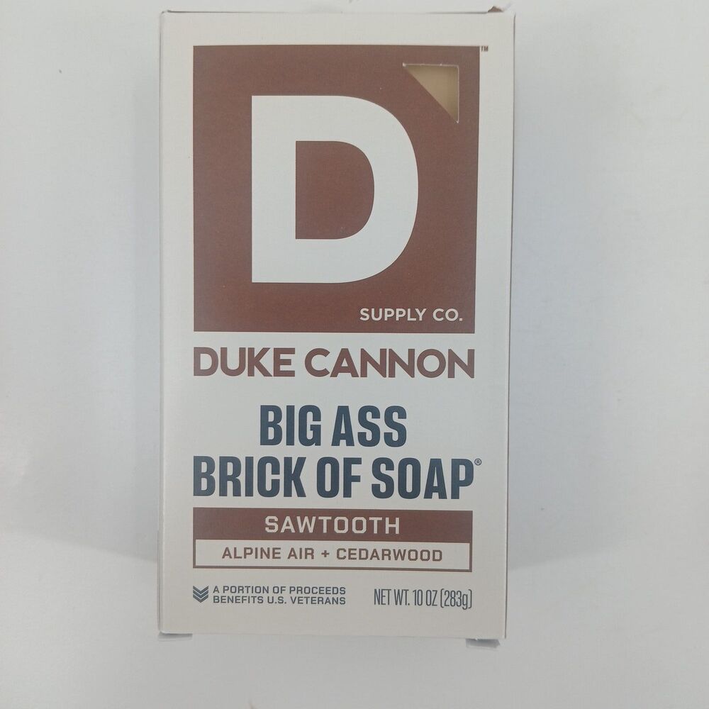duke cannon Sawtooth Big Ass Brick of Soap Alpine Air + Cedarwood bar soap